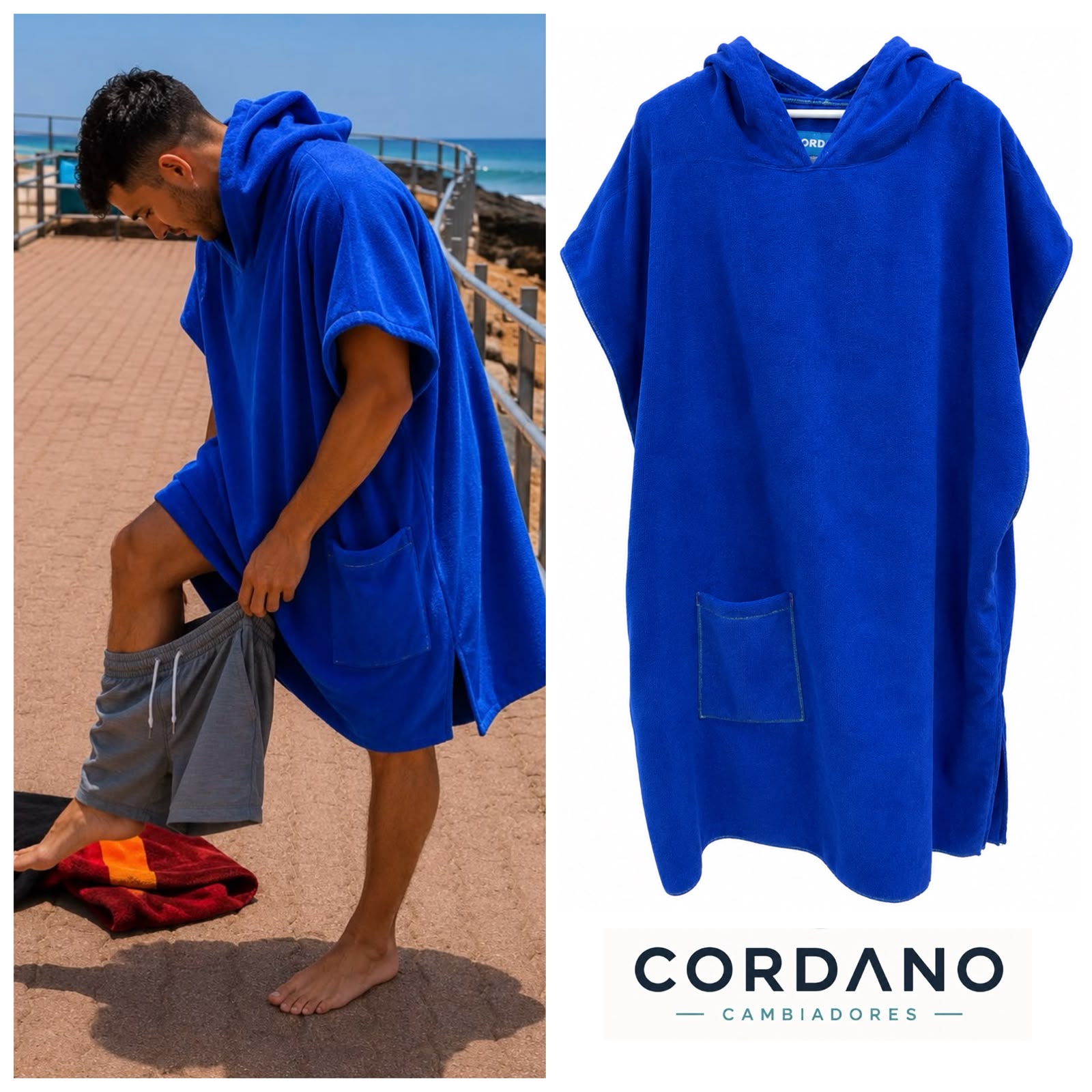 TOALLA CAMBIADOR ADULTO ML AZULINO UNISEX CORDANO.