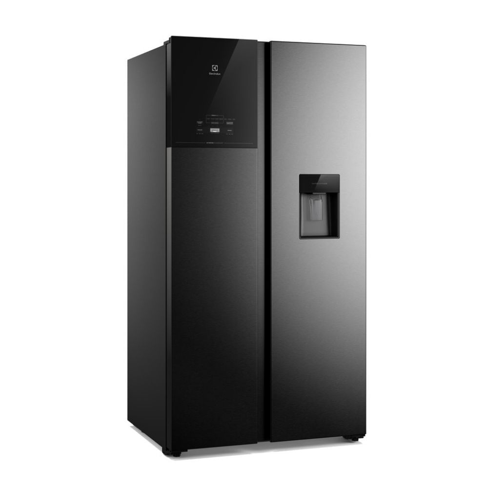 Refrigeradora Electrolux 611L ERS65F2P5BB Side By Side Inverter Negro