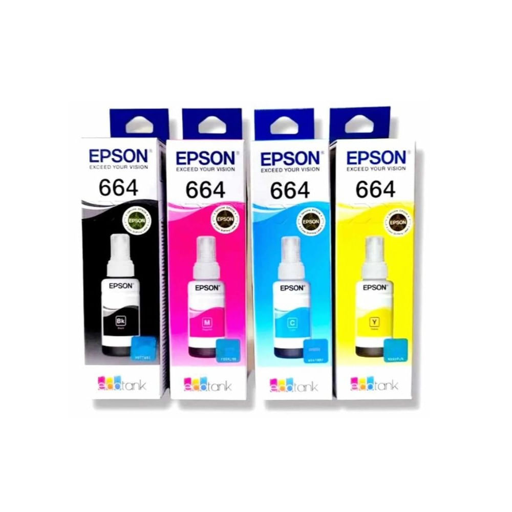 PACK DE TINTA EPSON 664 -ORIGINAL  T664520-4P