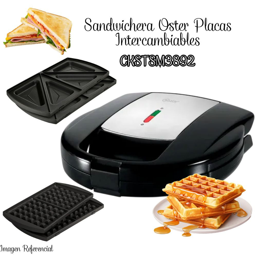 Sandwichera Oster Intercambiable 2 en 1 - CKSTSM3892