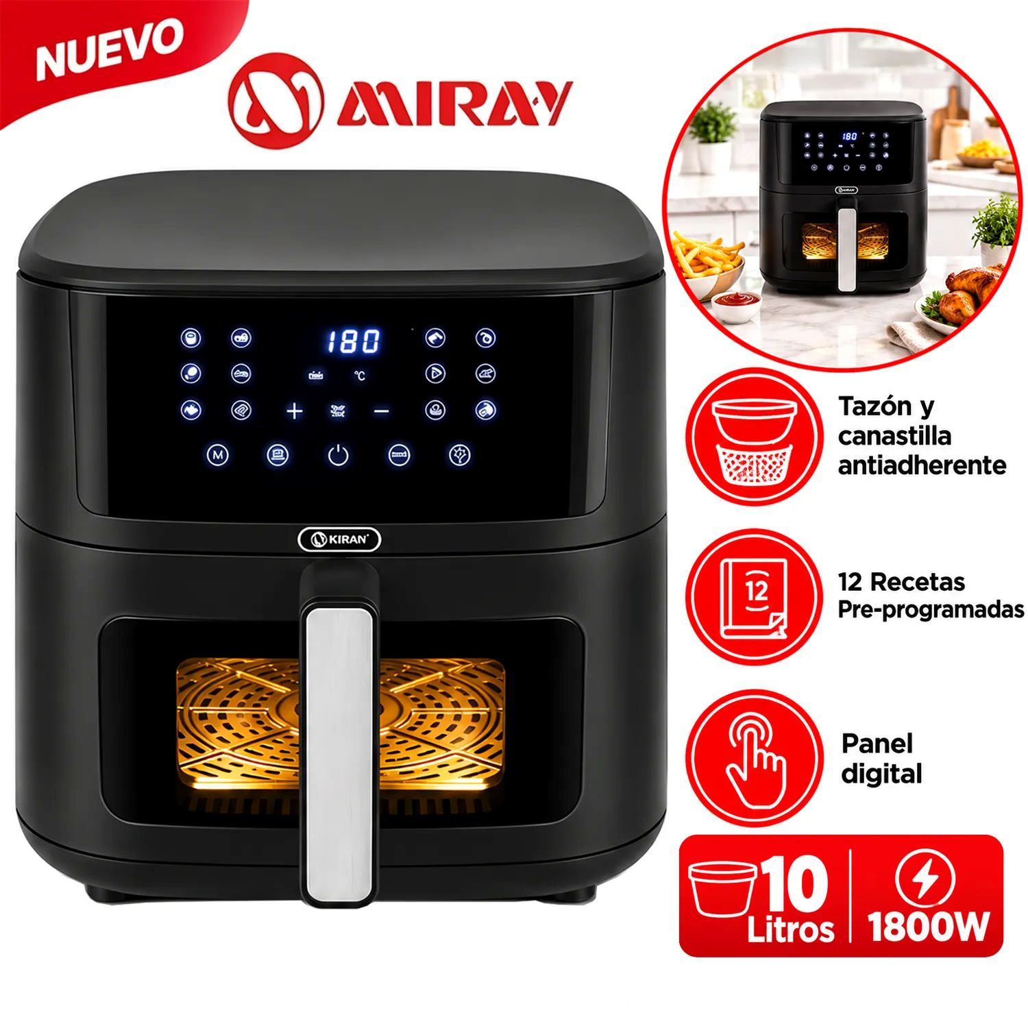 Olla Freidora Digital OFM-115 10L