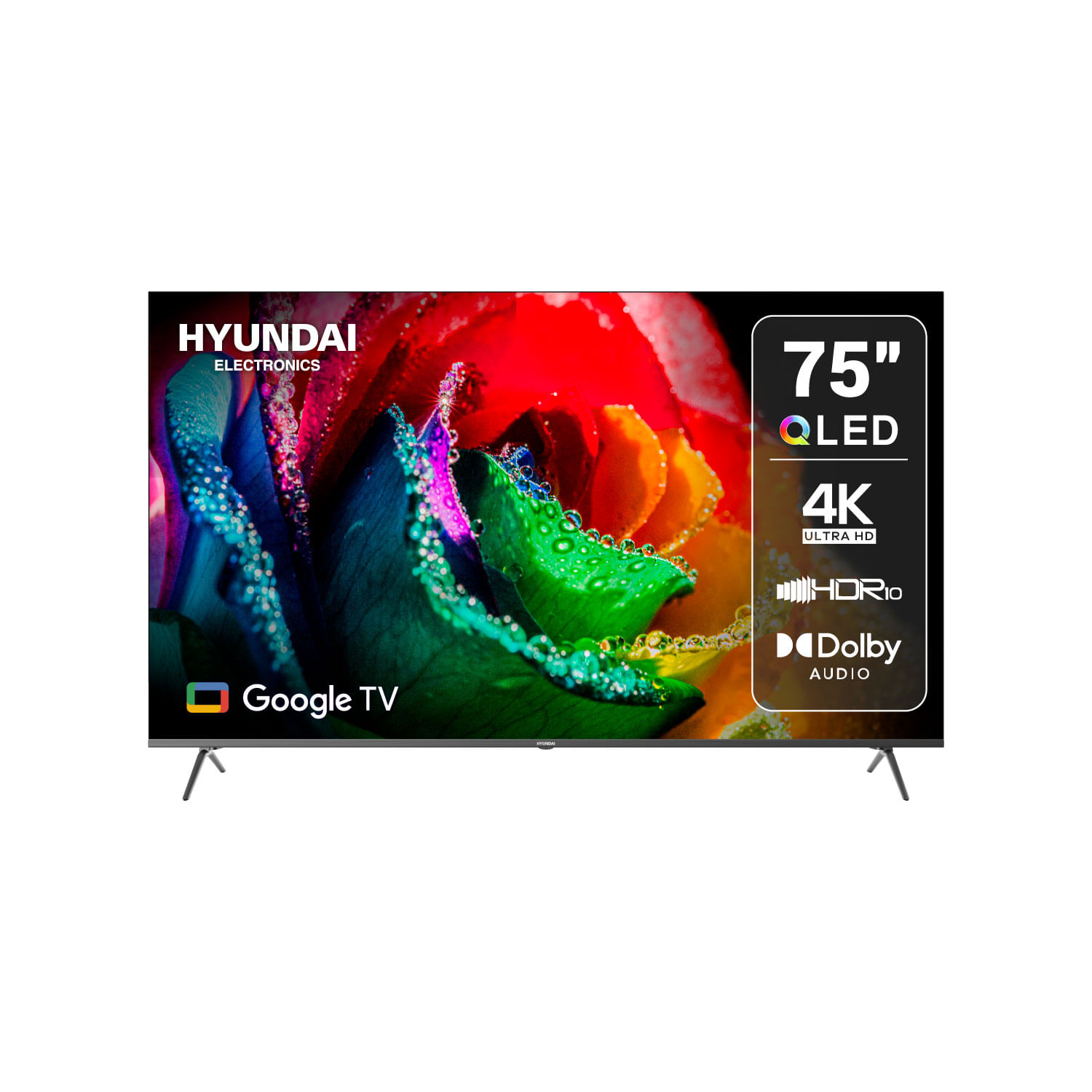 Televisor Hyundai 75" HYLED7504QG QLED Google TV Gris