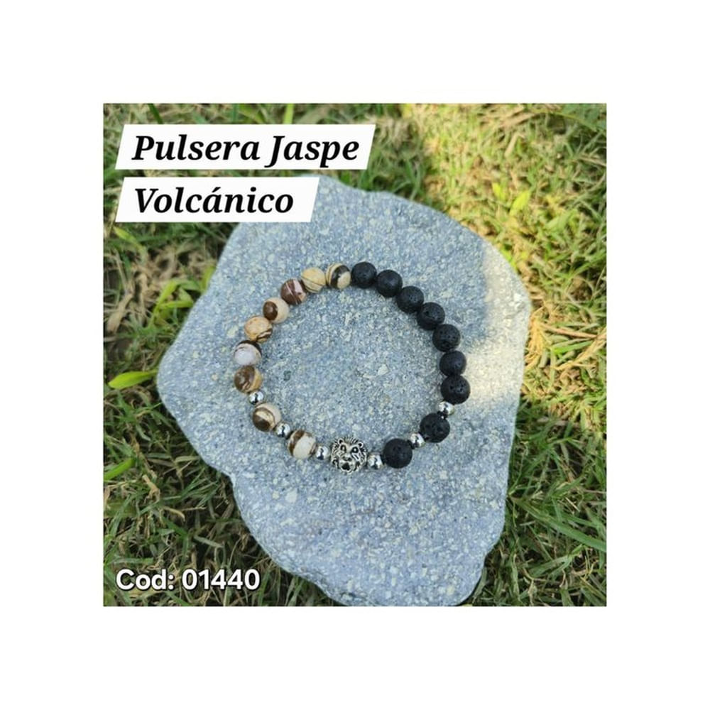 Pulseras StoreWide Piedra Jaspe y Volcanica