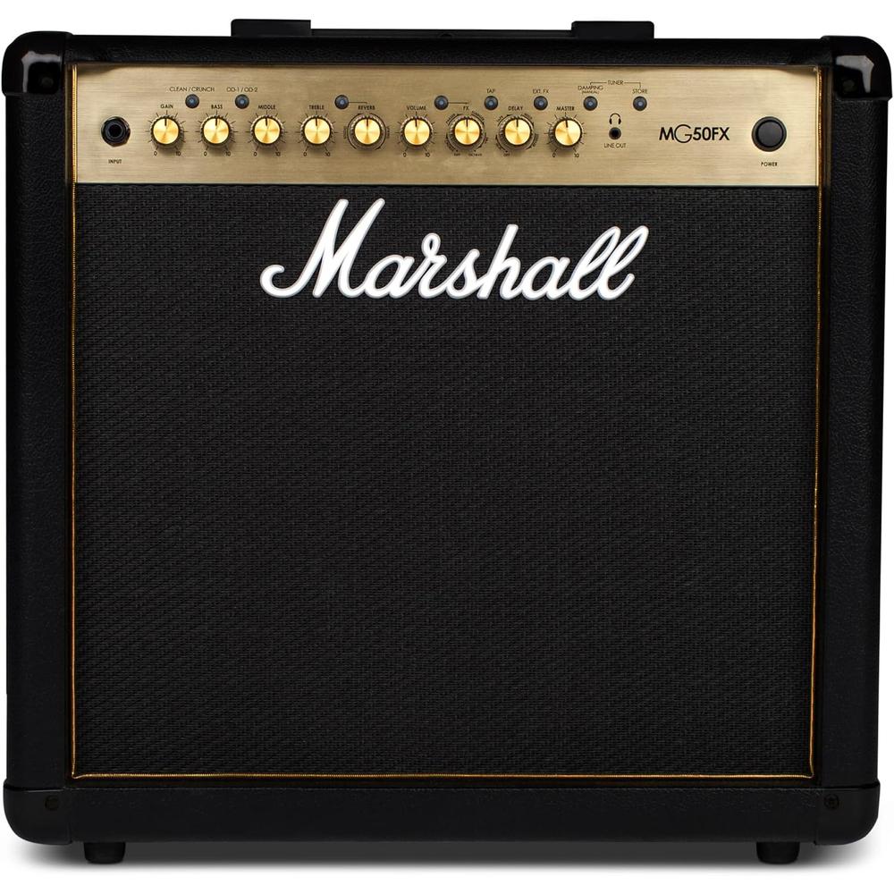 AMPLIFICADOR COMBO PARA GUITARRA ELÉCTRICA CON PEDAL MG50GFX MARSHALL | NEGRO