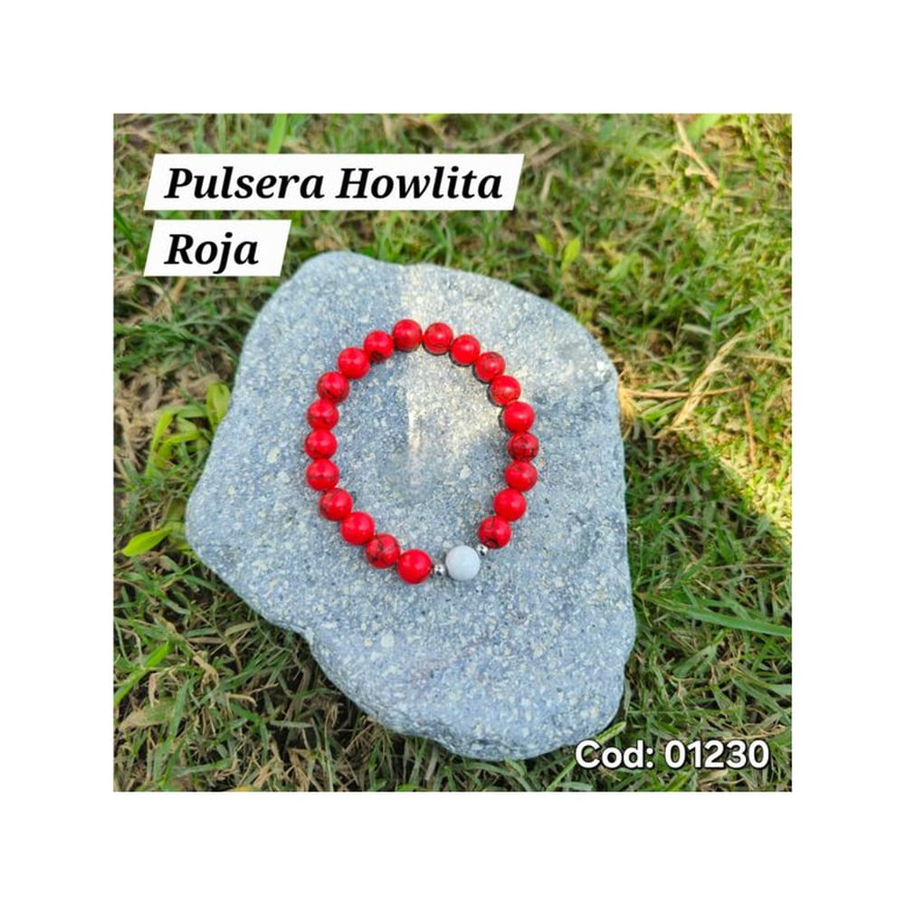 Pulseras StoreWide Howlita Roja Amor y Pureza