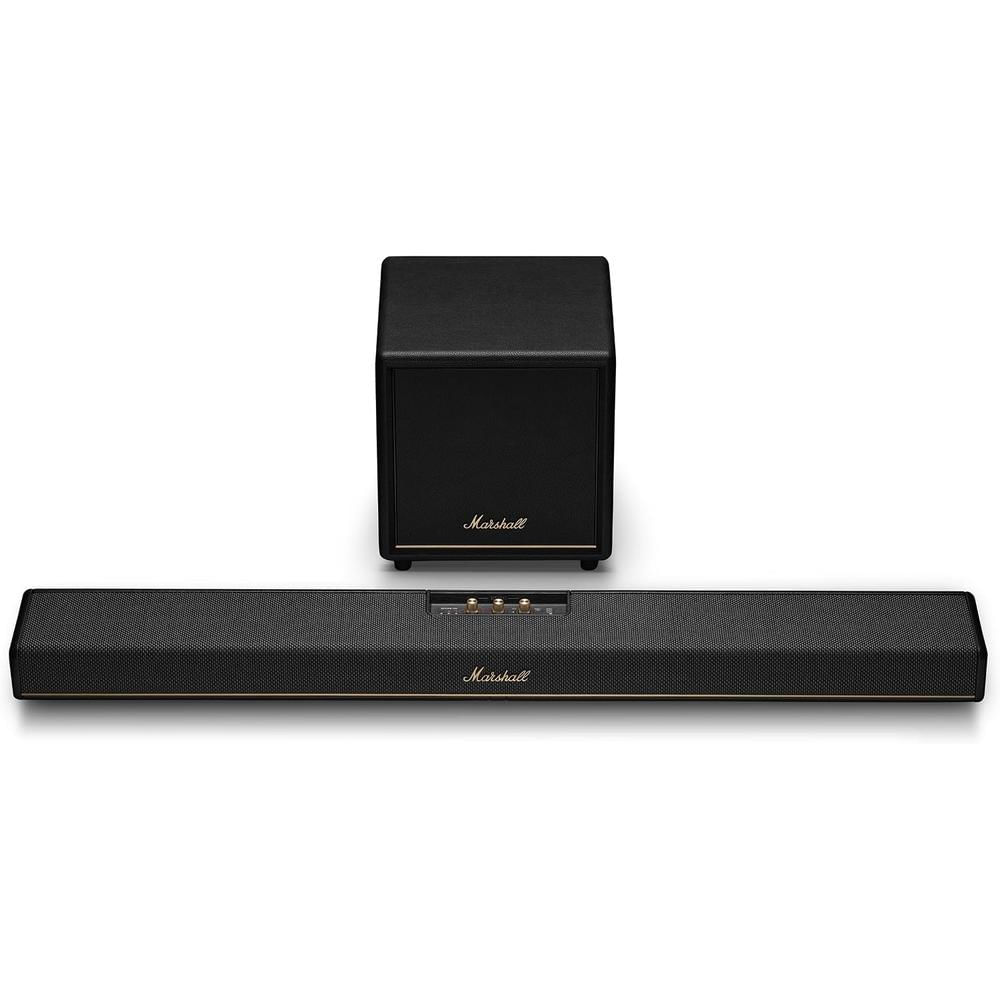 BARRA DE SONIDO HESTON 120 + PARLANTE SUBWOOFER HESTON SUB 200 MARSHALL | NEGRO