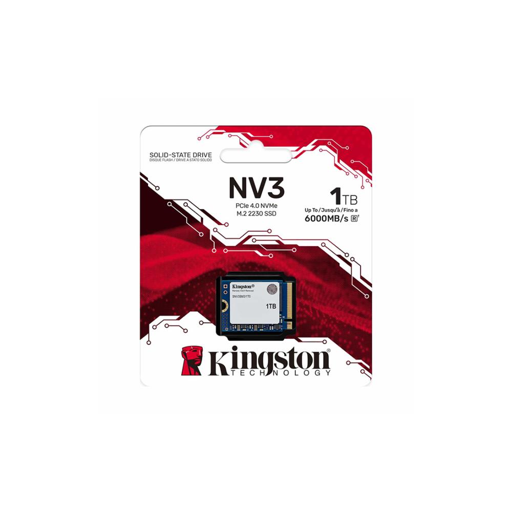 DISCO SSD 1TB M.2 2230 NVME PCIE GEN4 6000MB-S KINGSTON NV3 SNV3SM3-1T0