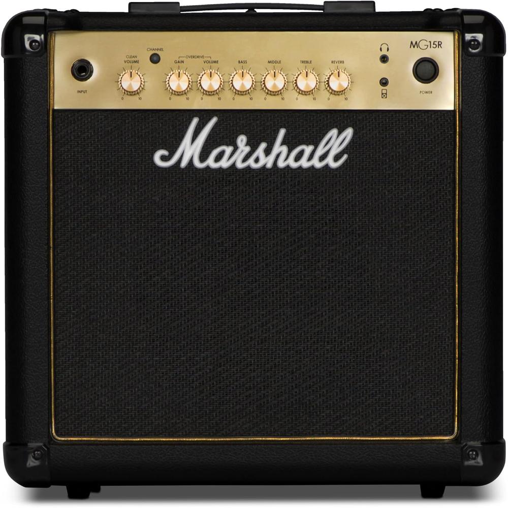 AMPLIFICADOR COMBO PARA GUITARRA ELÉCTRICA MG15GR MARSHALL | NEGRO