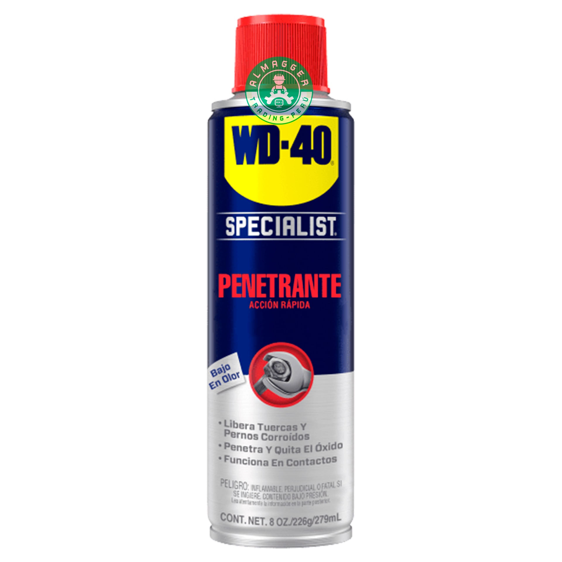 Wd40 Penetrante Quita Óxido 8 Oz - 226gr. - 309ml.