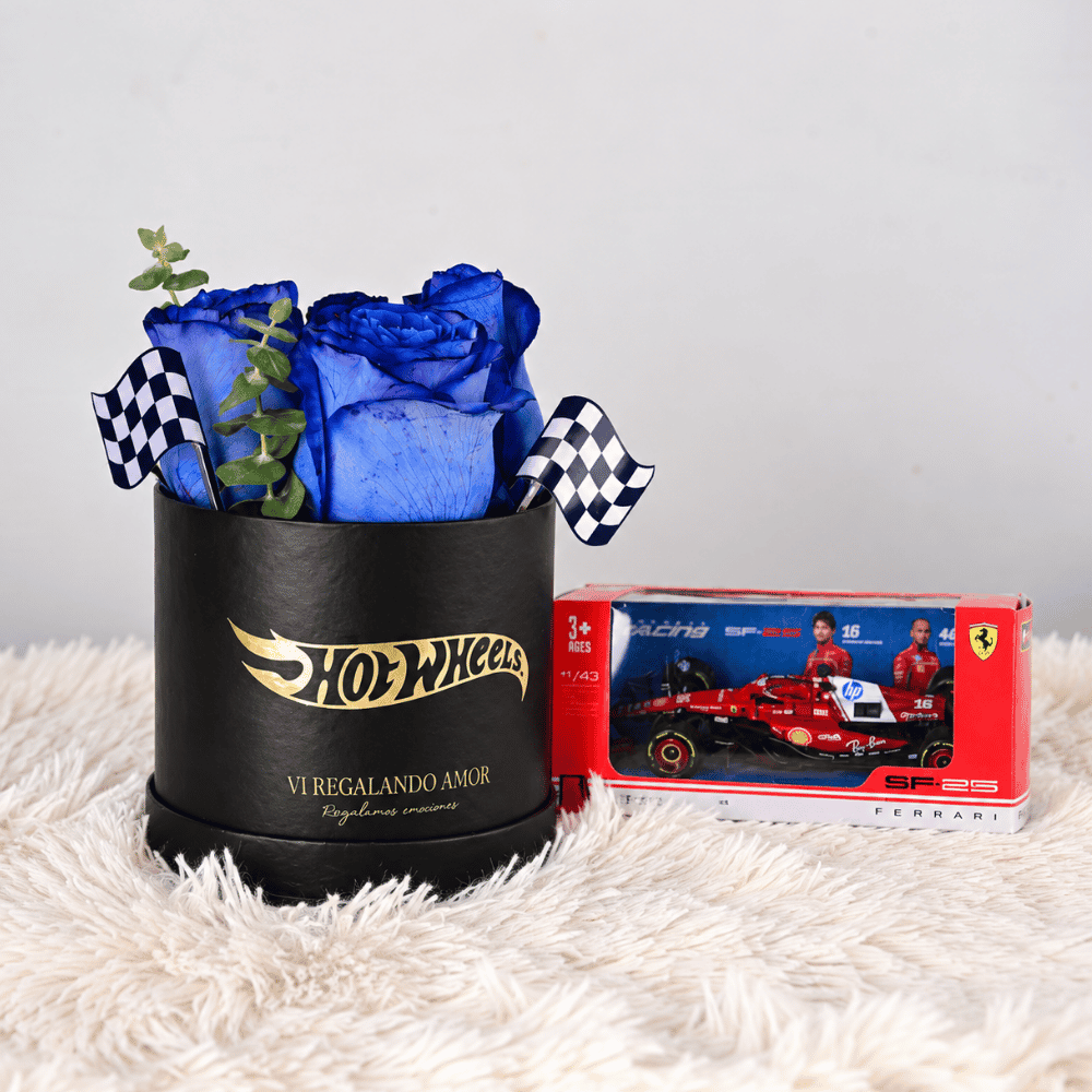 Mini box de  rosas azules - f1