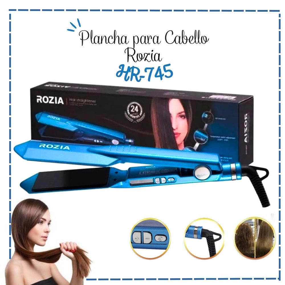 Plancha Alisadora Rozia con cerámica - HR745