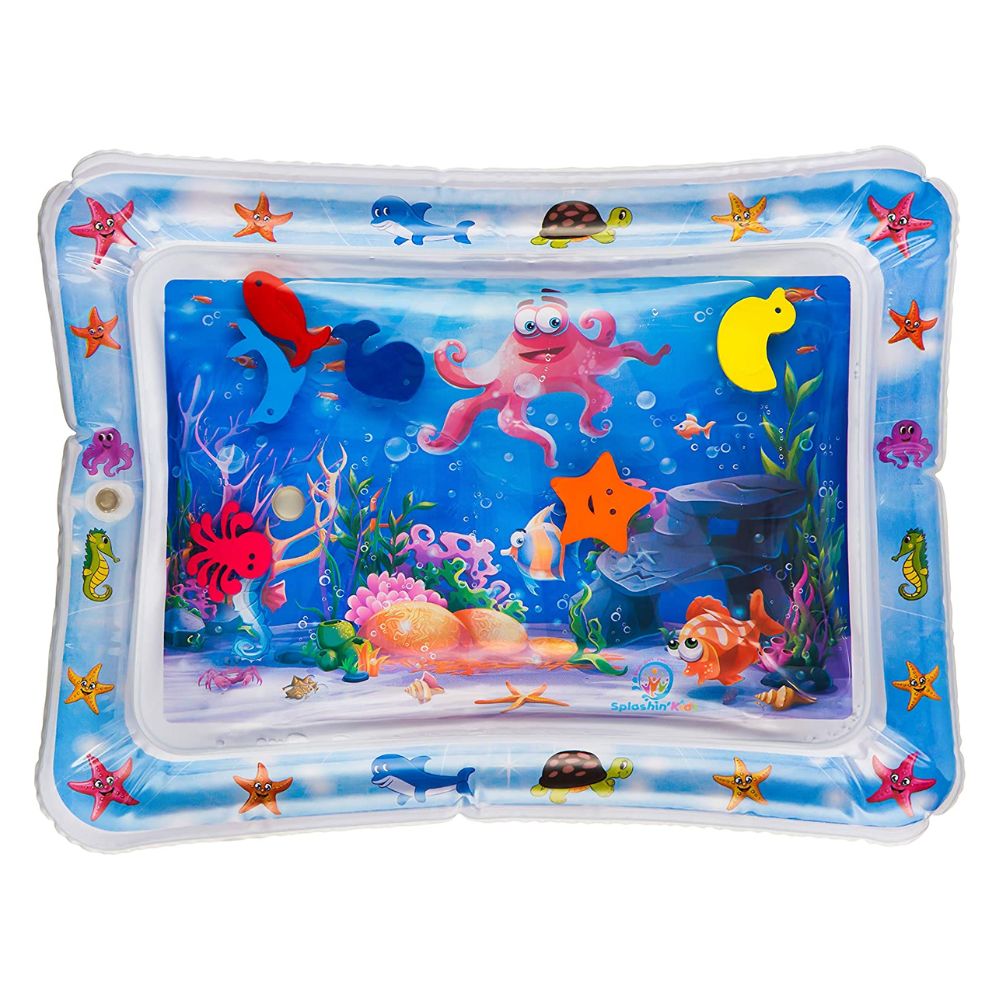 Alfombra de Agua Inflable Sensorial del Fondo del Mar para Bebés 69 x 50 x 8 cm