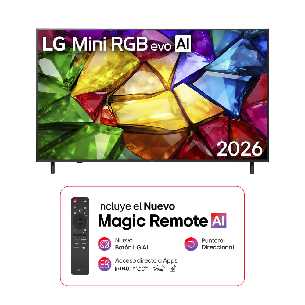 Televisor LG 55"" Mini RGB evo AI MRGB85 4K Smart TV 2026
