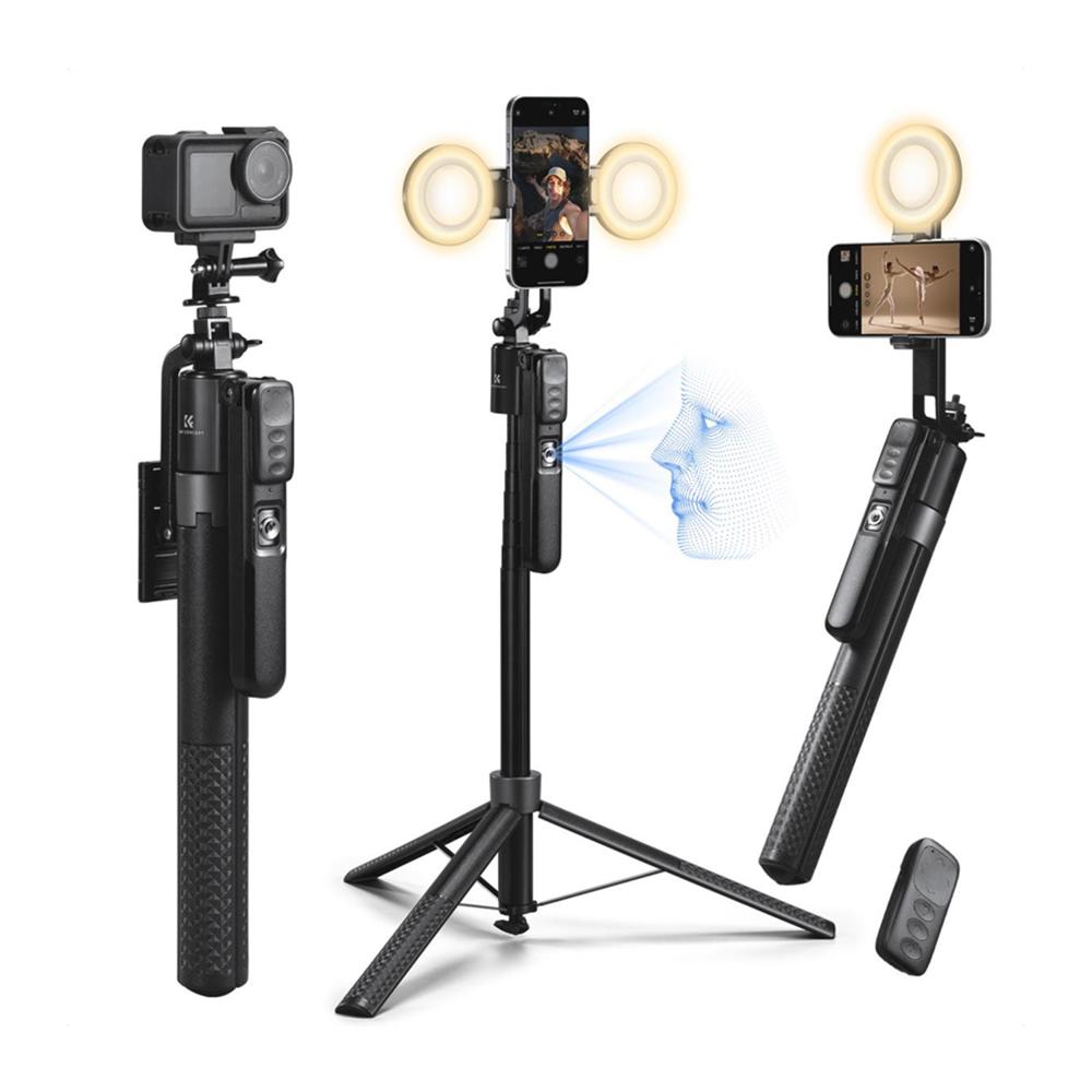 Trípode para smartphones con Seguimiento Facial y 2 Luces LED KF Concept