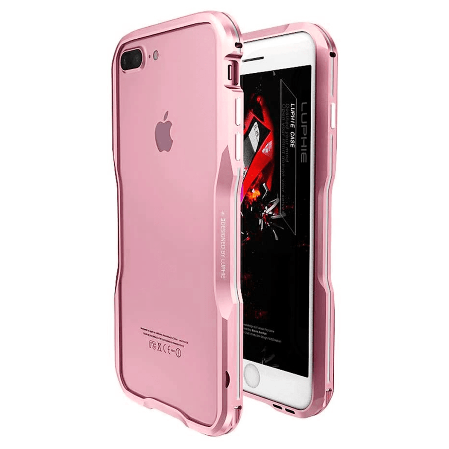 case carcasa luphie bumper aluminio para iphone 7 8 plus rose gold case carcasa luphie bumper aluminio para iphone 7 8 rose gold