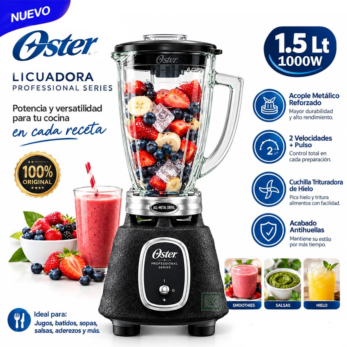 Licuadora Serie Profesional BLSTBPST 1000W
