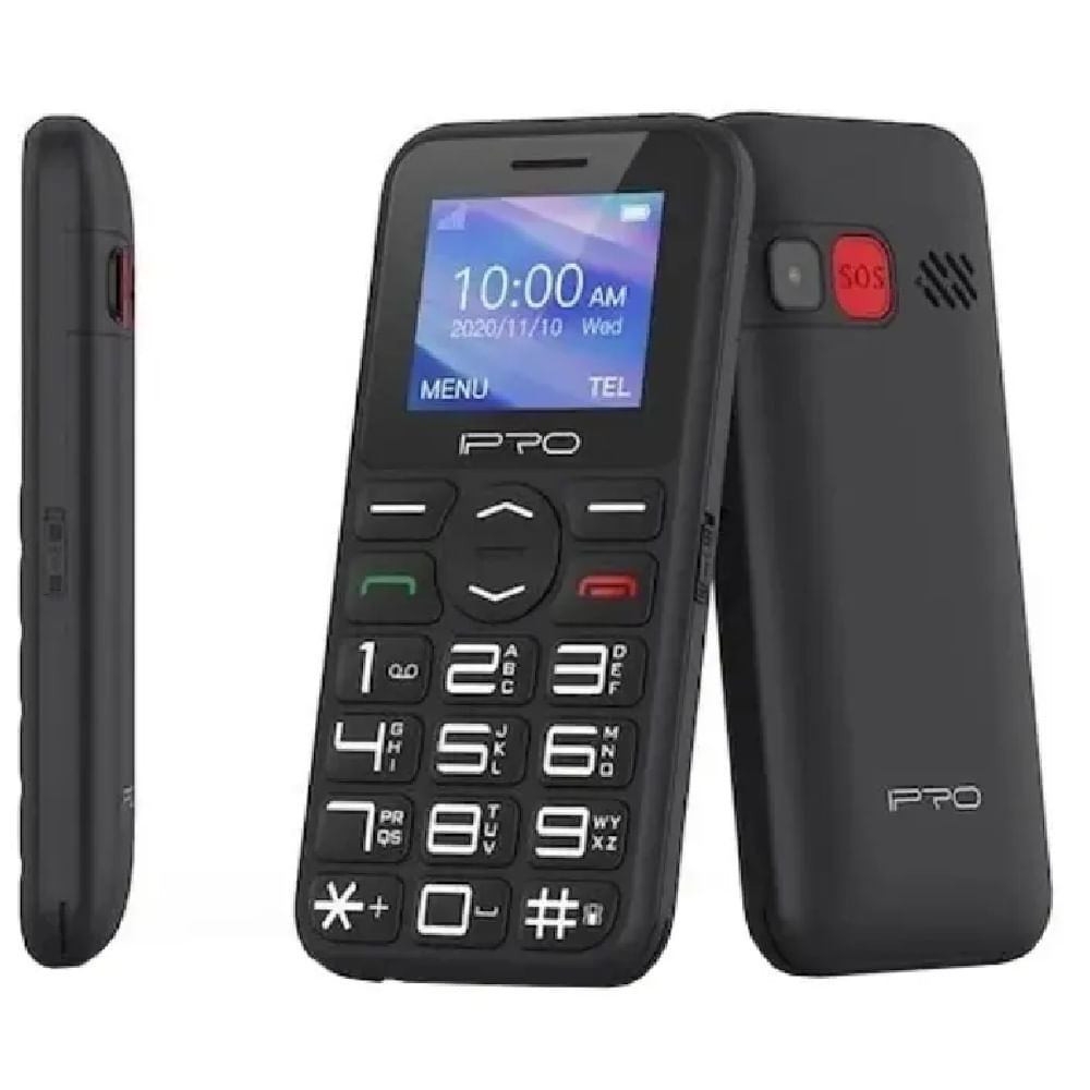 Celular IPRO F183 2G Dual SIM Con Teclas Grandes Botón SOS Y Carga USB Tipo-C