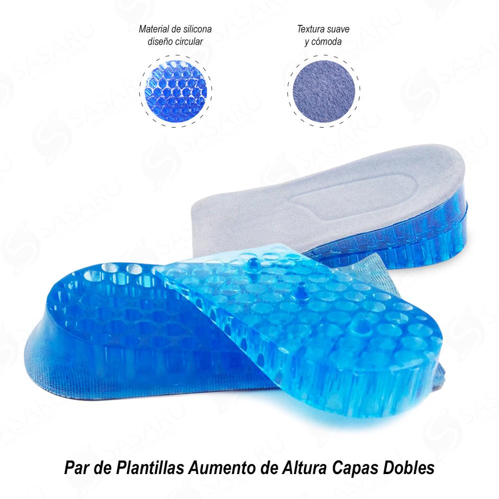 Par de Plantillas Aumento de Altura Capas Dobles