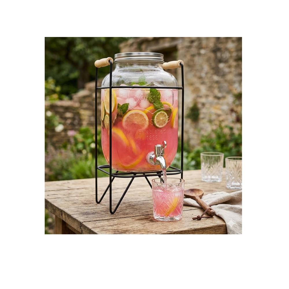 Dispensador De Bebidas Con Rack  Metálico 8 LT