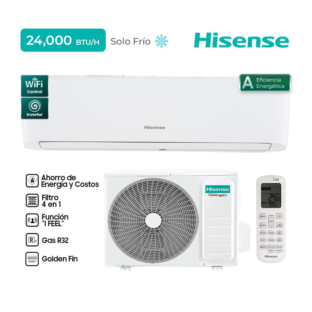 Aire Acondicionado Hisense Frío solo Inverter R32 24000 BTU