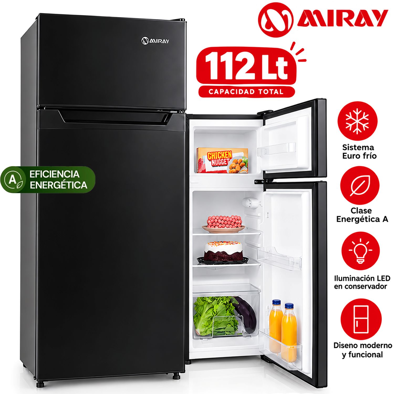 Refrigeradora RM-114H Euro Frío 112 Litros