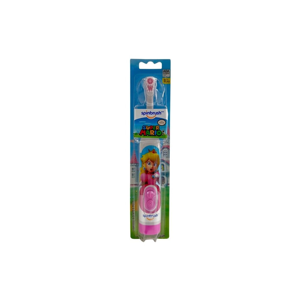 cepillo de dientes electrico princesa peach - spin brush
