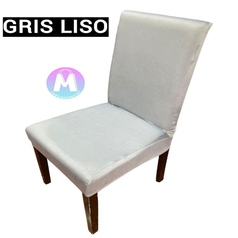 06 Forros de silla spandex color Gris liso
