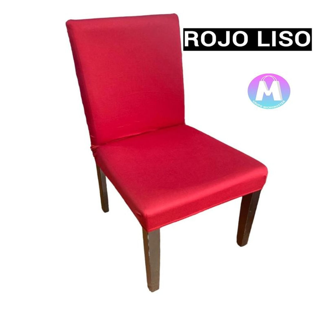 08 forros de silla spandex color rojo Liso