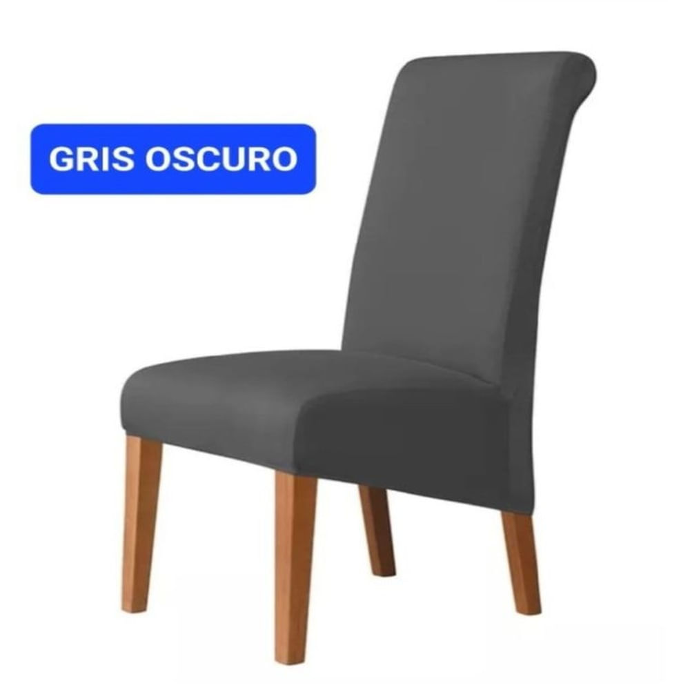 8 Forros de silla XL arabe color Gris oscuro