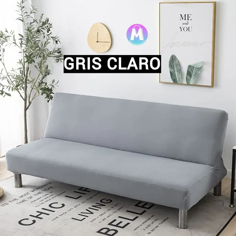 Forro para Futon o Sofa cama Gris claro