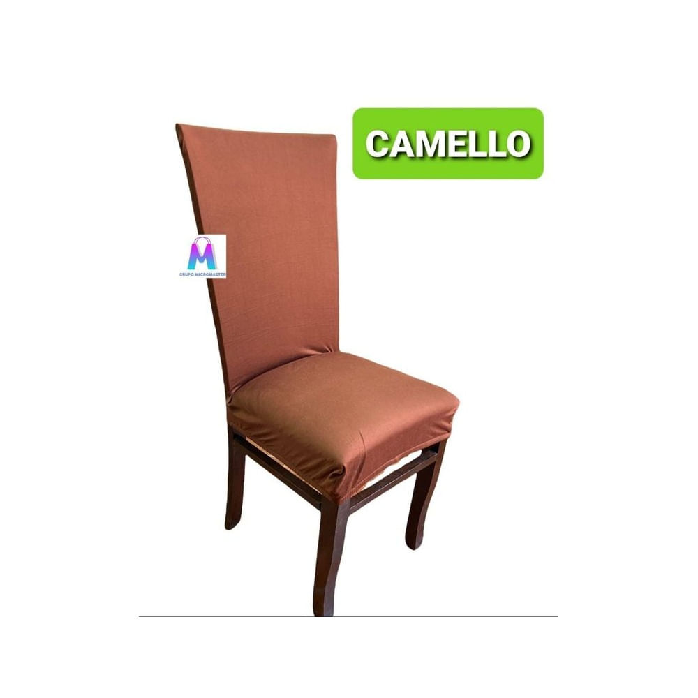 08 Forros de silla spandex color camello Liso