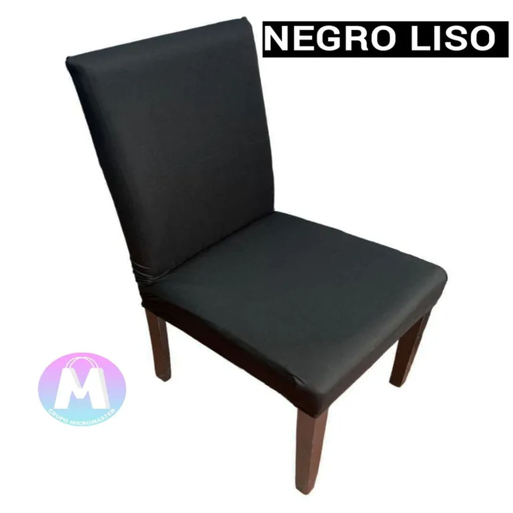 06 Forros de silla spandex color Negro liso