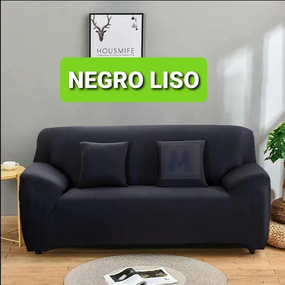 Forros Spandex modular L 3-2-1 Negro Liso