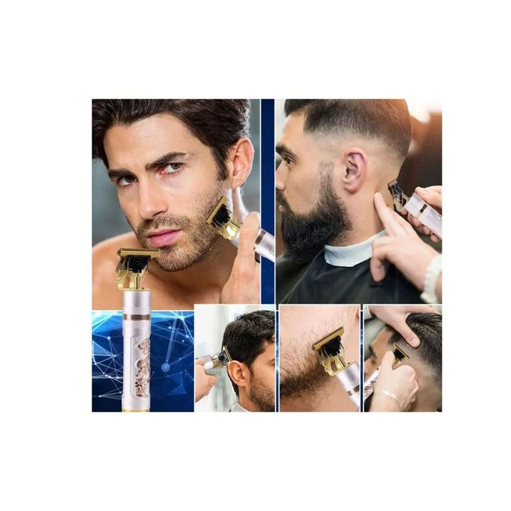 MAQUINA TRIMER KEMEI RECARGABLE DE CABELLO BARBA Y NARIZ