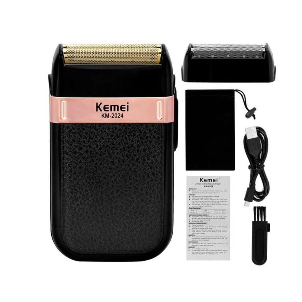 AFEITADORA SHAVER KEMEI PROFESIONAL RECARGABLE