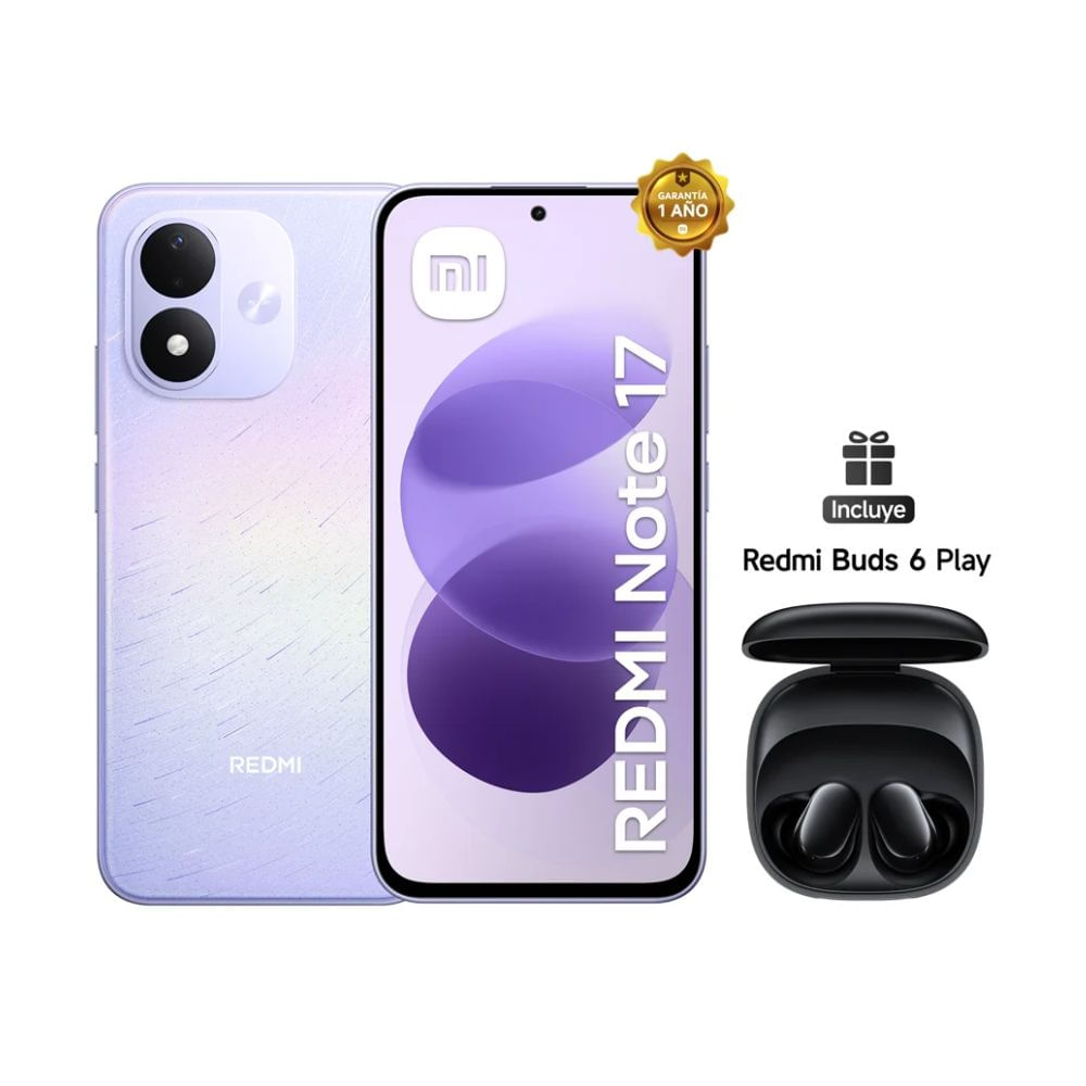 Celular Xiaomi Redmi Note 17 6GB RAM 256GB ROM - Púrpura