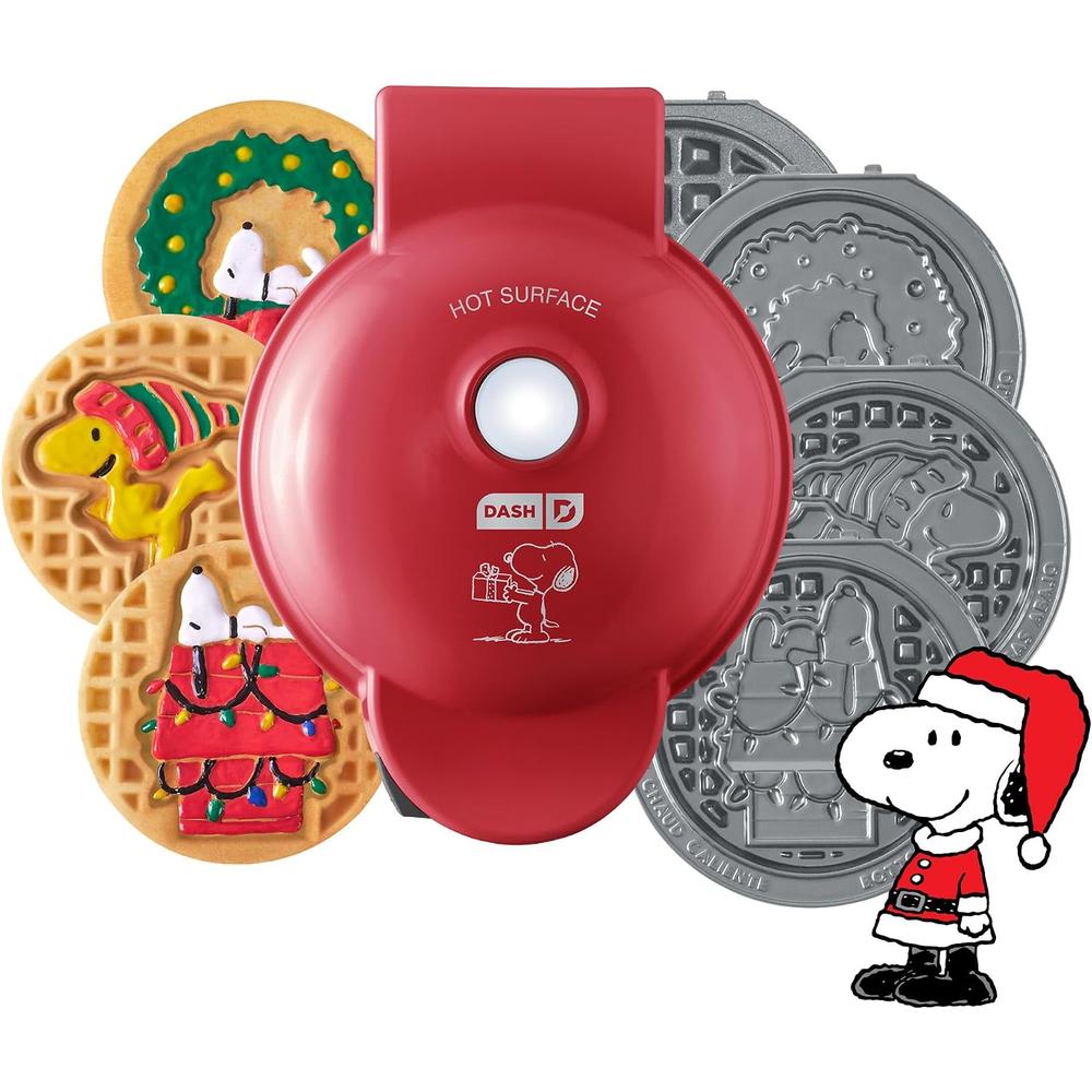 WAFLERA MINI PEANUTS X DASH SNOOPY | HOLIDAY MULTIMAKER | ROJO