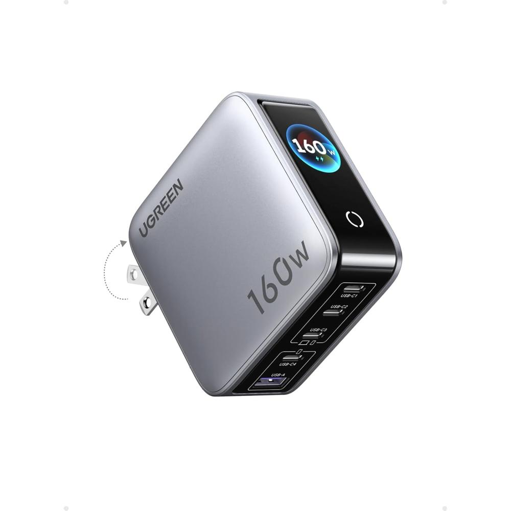 UGREEN Nexode Pro Cargador GaN 160W 5 Puertos Pantalla Digital X774 - 65636