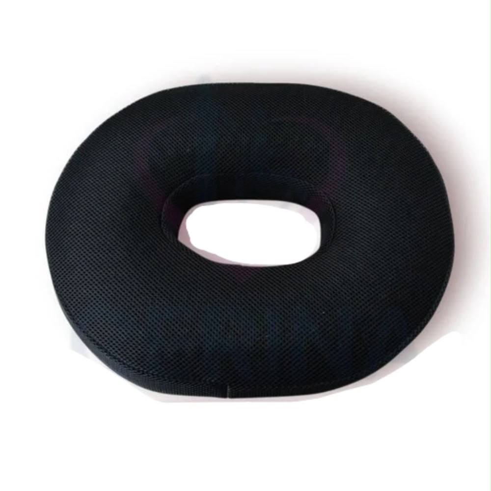 Cojín Picaron Viscoelastico de Gel Ovalado para Asiento color Negro