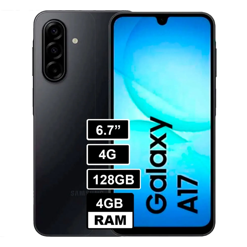 Celular Samsung Galaxy A17 4G 128GB 4GB Negro