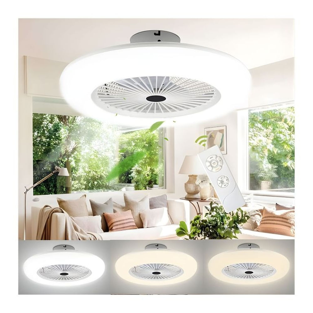 FOCO VENTILADOR LED DE TECHO GITATORIO REGULABLE 50W FRAGANCIA
