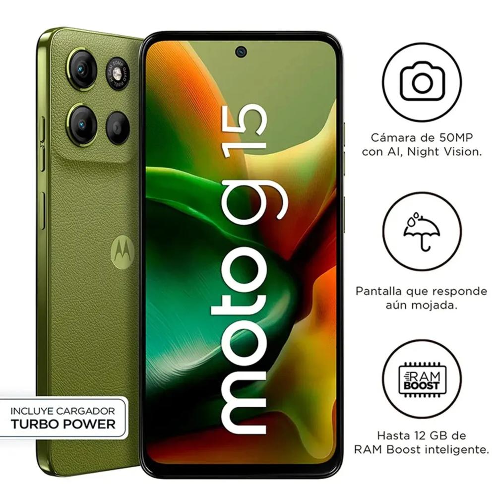 Celular Moto g15 4gb 256gb  verde
