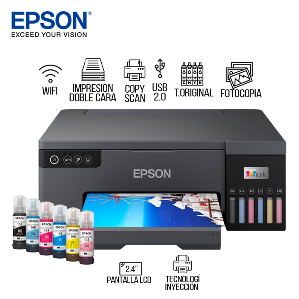 Impresora Epson L8050 Ecotank fotográfica 6 colores