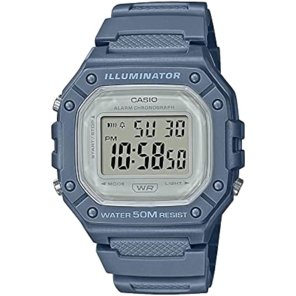 RELOJ CASIO W218H DIGITAL HOMBRE | AZUL MEDIO