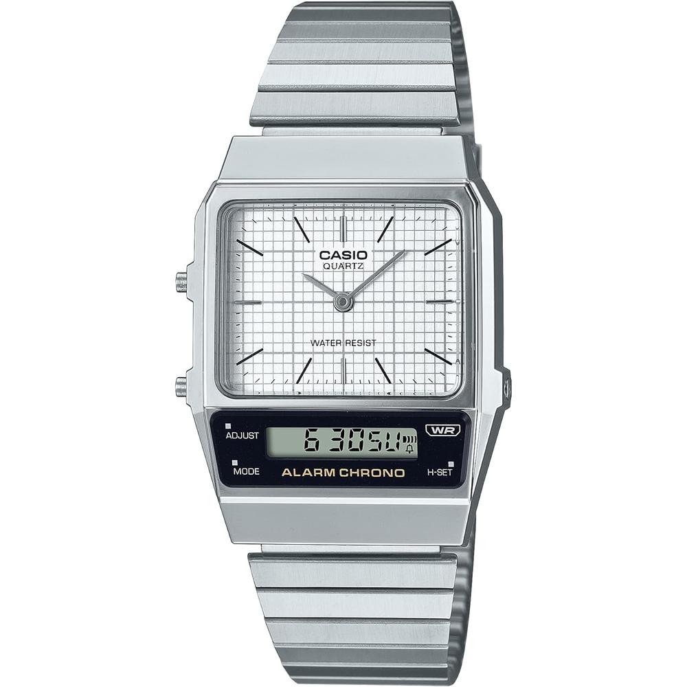 RELOJ CASIO ANALÓGICO-DIGITAL HOMBRE | PLATEADO