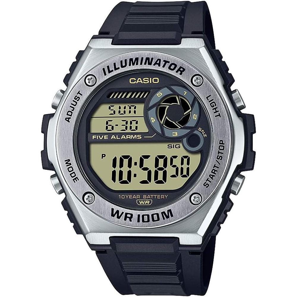 RELOJ CASIO MWD100H DIGITAL HOMBRE | NEGRO/PLATEADO