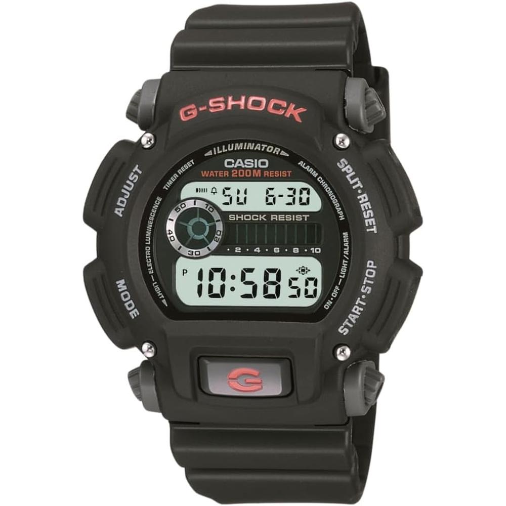 RELOJ CASIO G-SHOCK DW9052 DIGITAL HOMBRE | NEGRO/ROJO