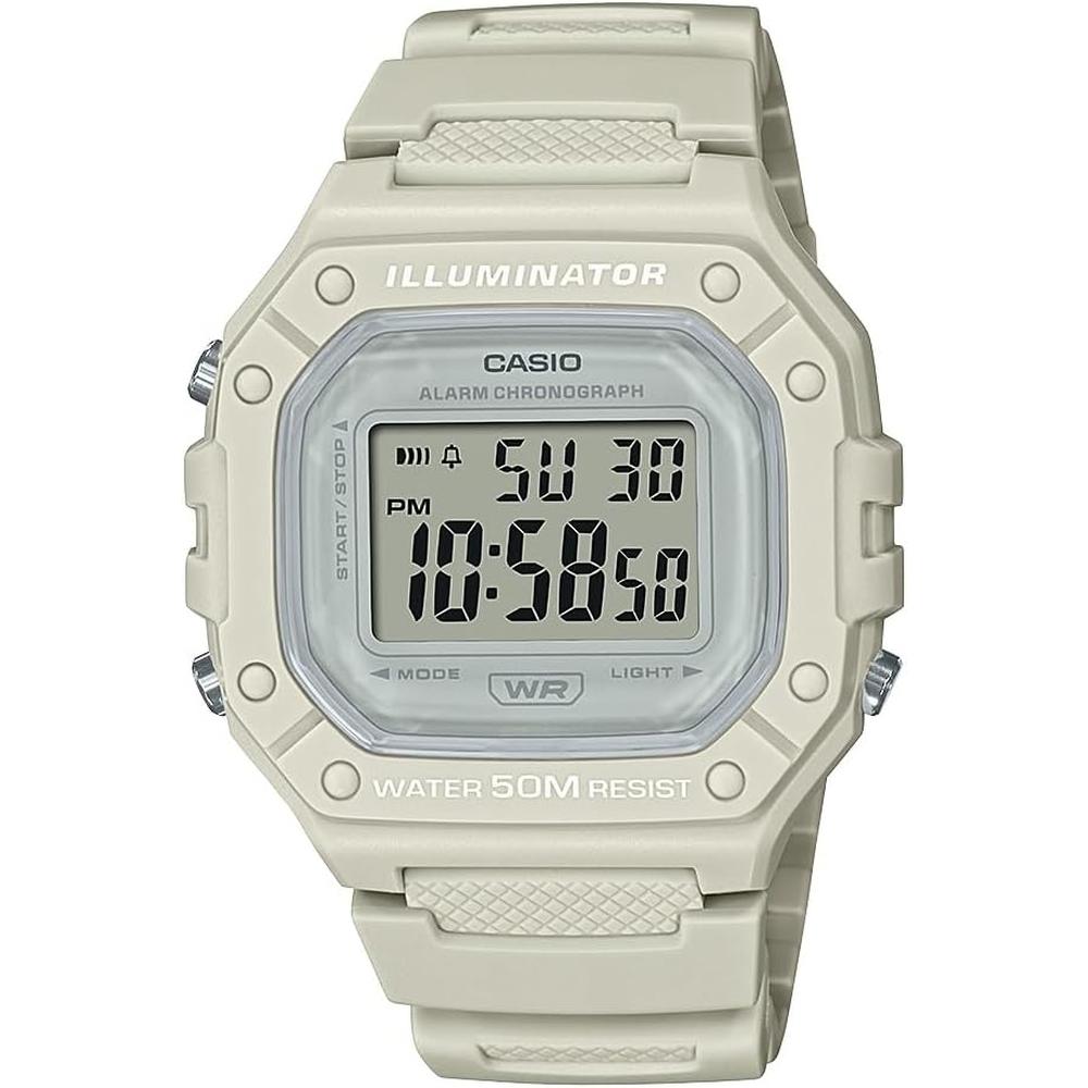 RELOJ CASIO W218H DIGITAL HOMBRE | GRIS CLARO