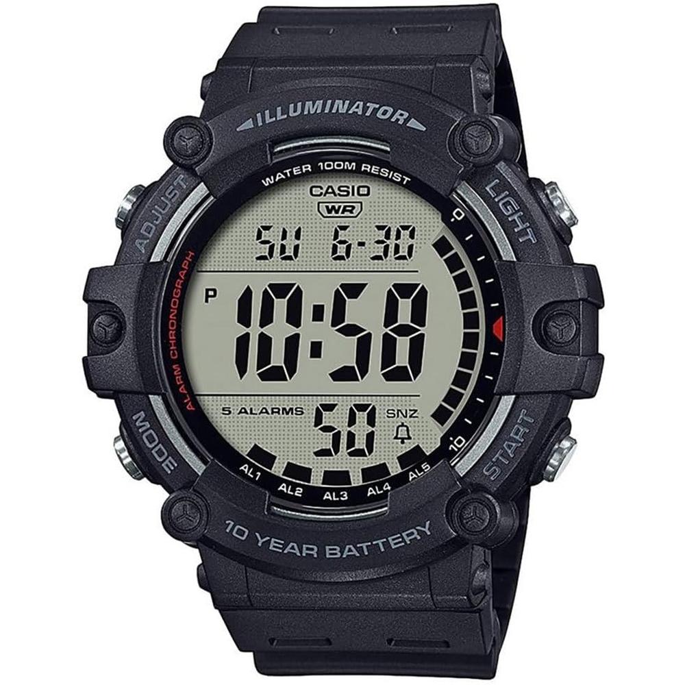 RELOJ CASIO ILUMINATOR AE1500WH DIGITAL EXTRA LONG HOMBRE | NEGRO