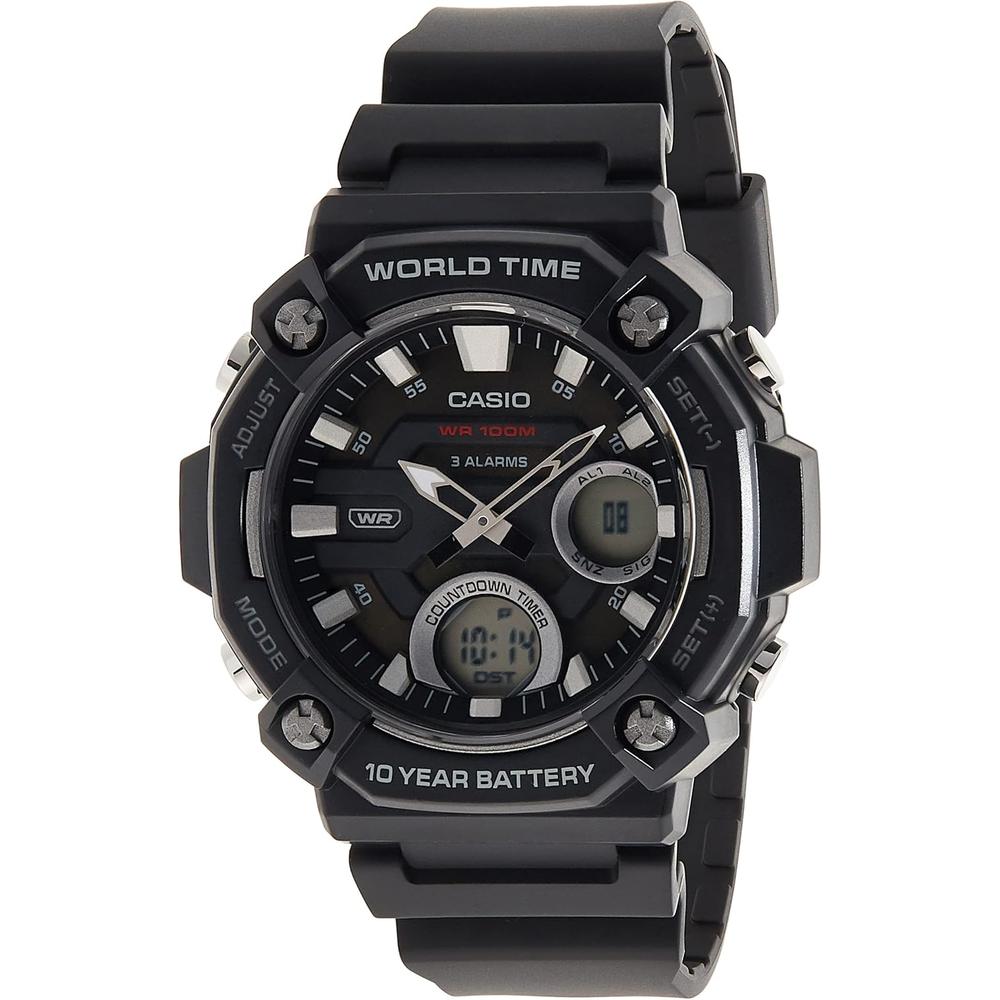 RELOJ CASIO AEQ120W ANALÓGICO-DIGITAL HOMBRE | NEGRO